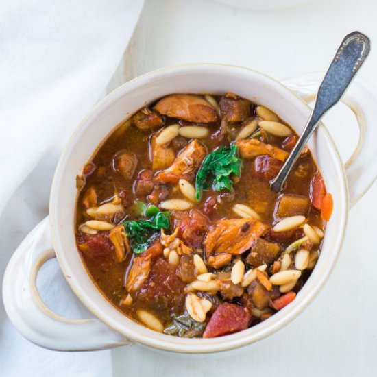 Chicken, Kale and Butternut Squash