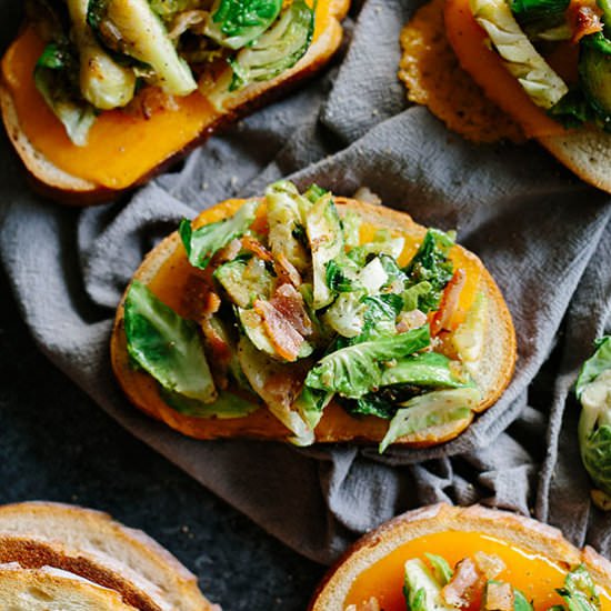 Brussels Sprouts Bruschetta