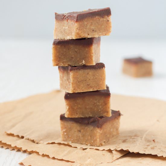 Chocolate Walnut Marzipan Squares