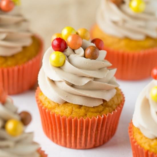 Pumpkin Maple Cupcakes