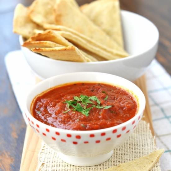 Paleo Crackers and Dipping Sauce