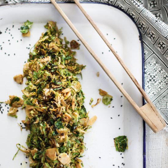 Shaved Asian Brussels Sprouts