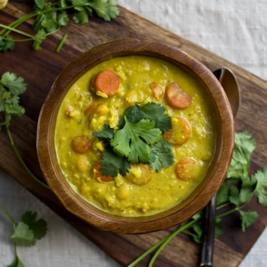1 Pot Creamy Curry Rice Soup