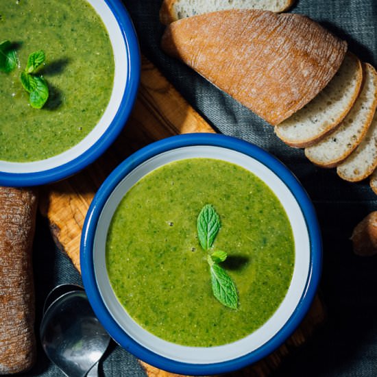 Vegan Red Lentil Spinach Soup