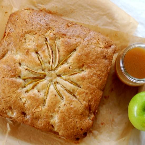 Apple Cake with Apple Cider & Maple