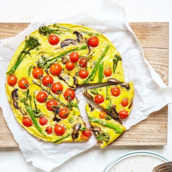 Broccoli and Mushroom Frittata