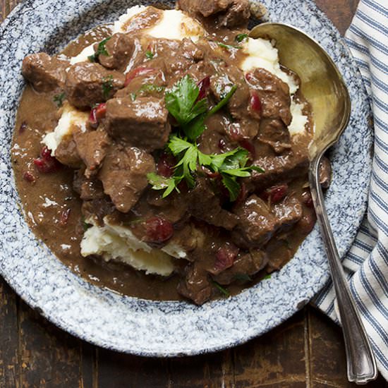 Braised Beef with Cranberries