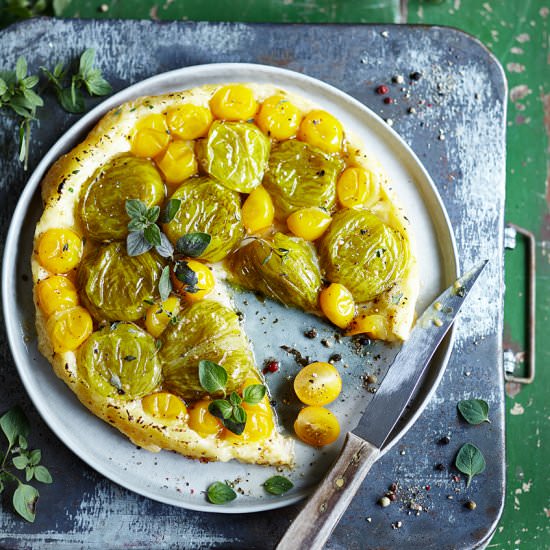 Green Zebra Tarte Tatin