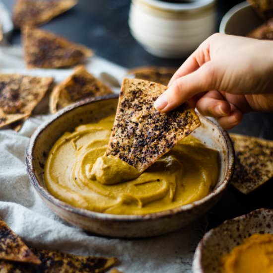 Pumpkin Spice Dip with Coffee Chips