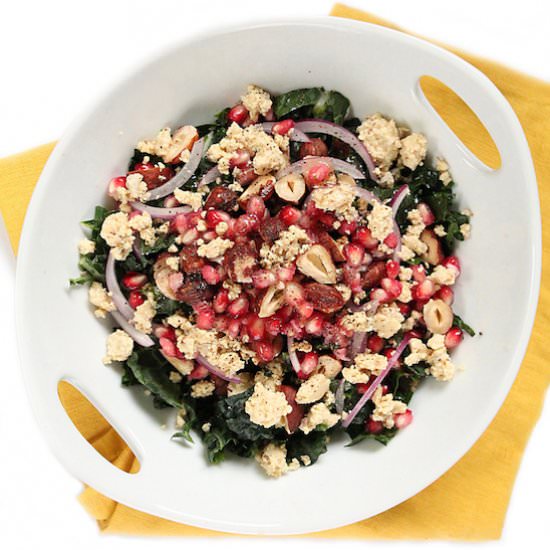 Kale Pomegranate Harvest Salad