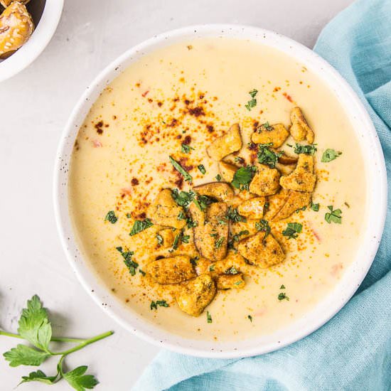 Beer Pimento Cheese Soup