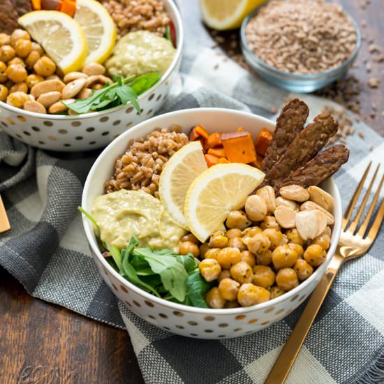 Fall Farro Protein Bowl