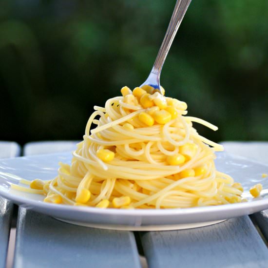 Vegan Corn on the Cob Pasta