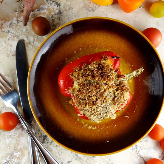 Turkey Quinoa Stuffed Peppers
