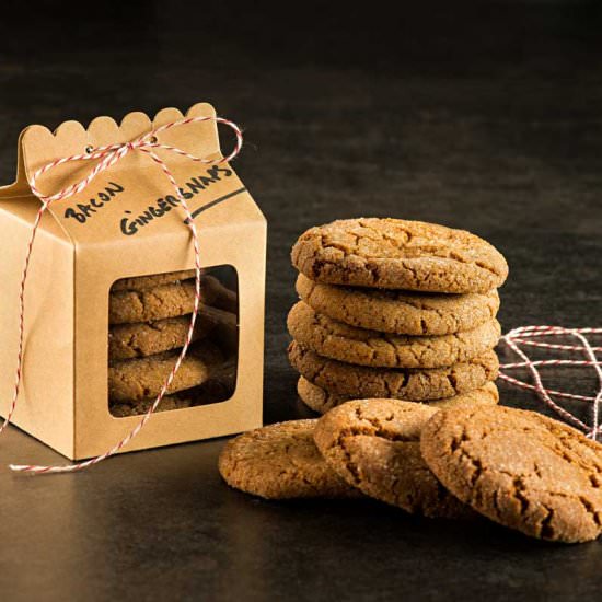 Bacon Fat Gingersnaps