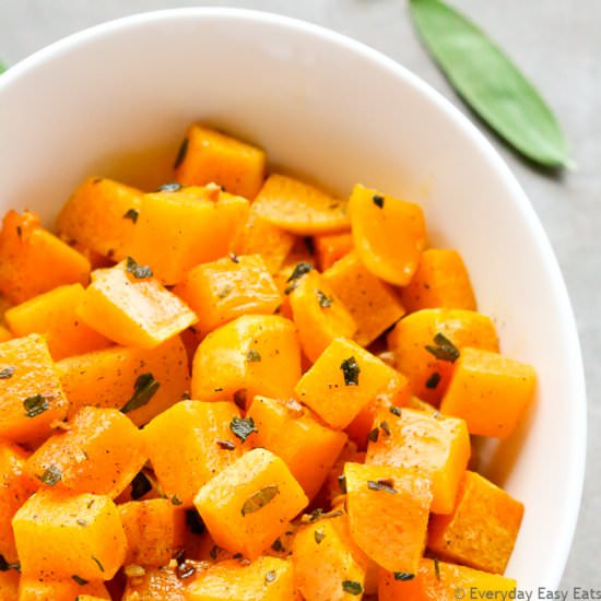 Roasted Butternut Squash with Sage