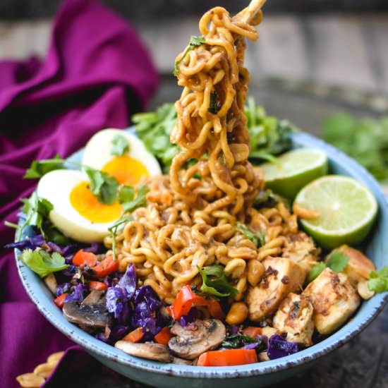 Thai Peanut Chicken Noodles