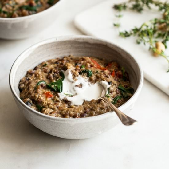 One Pot Italian Quinoa & Lentils