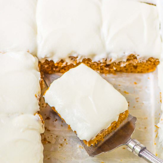 Pumpkin Sheet Cake