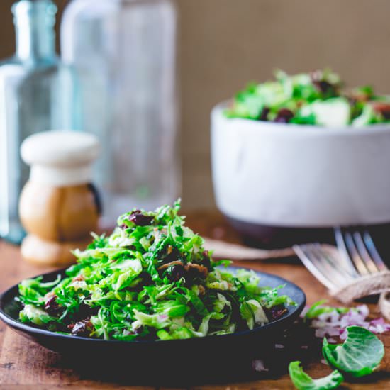 Brussels Sprouts Slaw with Bacon