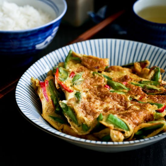 Green Beans Omelet