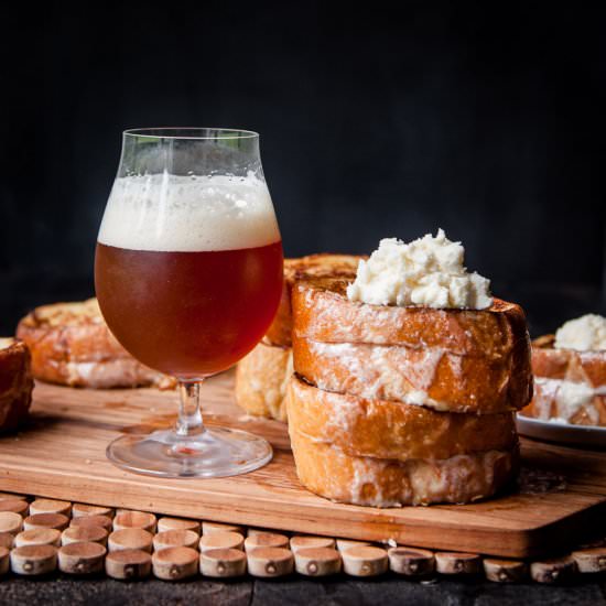 Mascarpone Stuffed French Toast