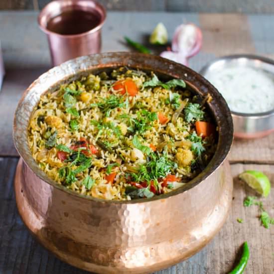 One Pot Vegetable Biryani