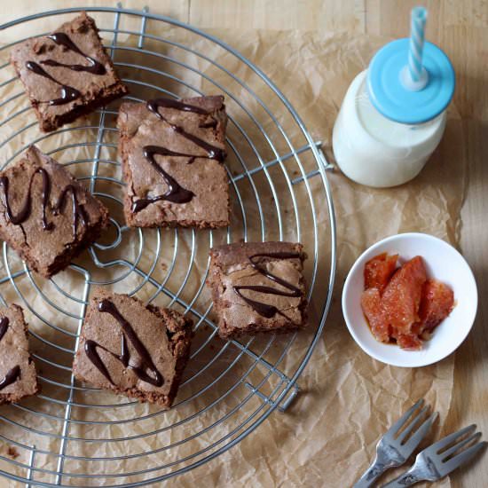 Chocolate Brownies with Chestnuts
