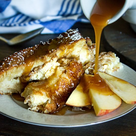 Caramel Apple Pie Bread Pudding