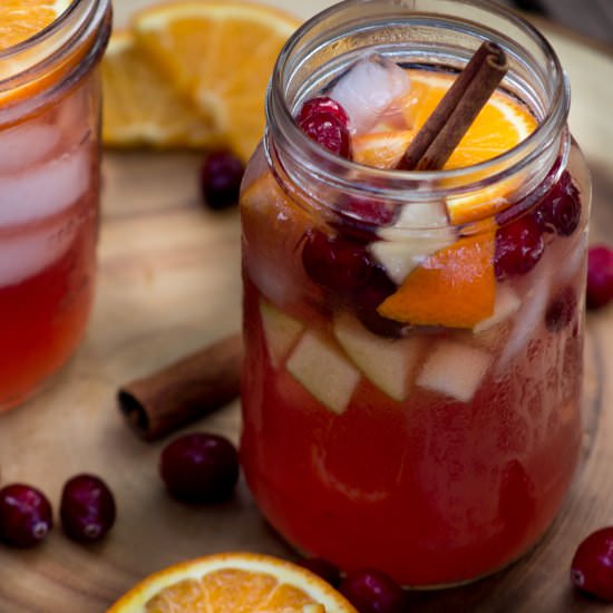 Mulled Cranberry Cider Sangria