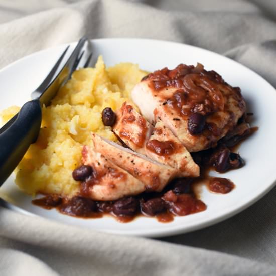 Slow Cooker Tomato-Balsamic Chicken