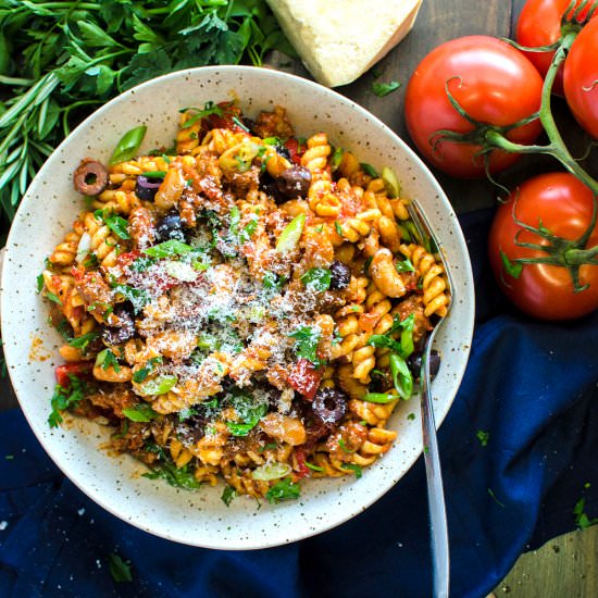 Spicy Sausage Tuscan Pasta