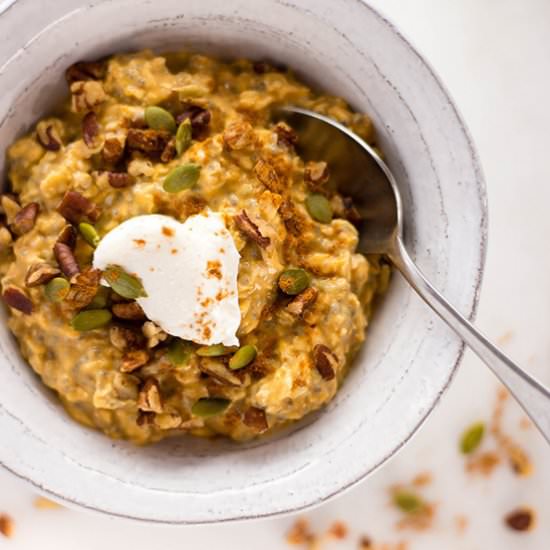 Pumpkin Pie Overnight Oats