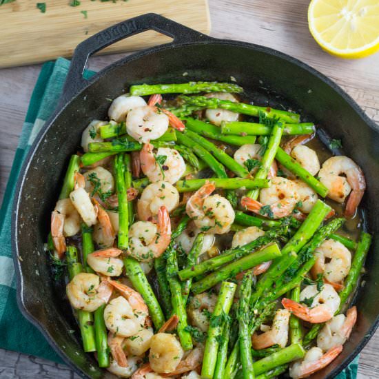 Shrimp and Asparagus Stir Fry