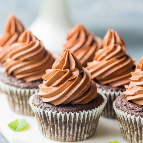 Mint Chocolate Cupcakes