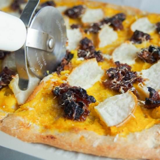 Bacon Jam, Pear & Squash Pizza