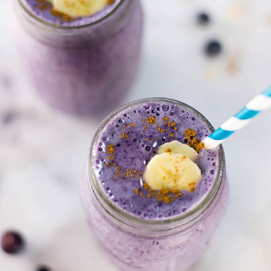 Blueberry Muffin Protein Smoothie