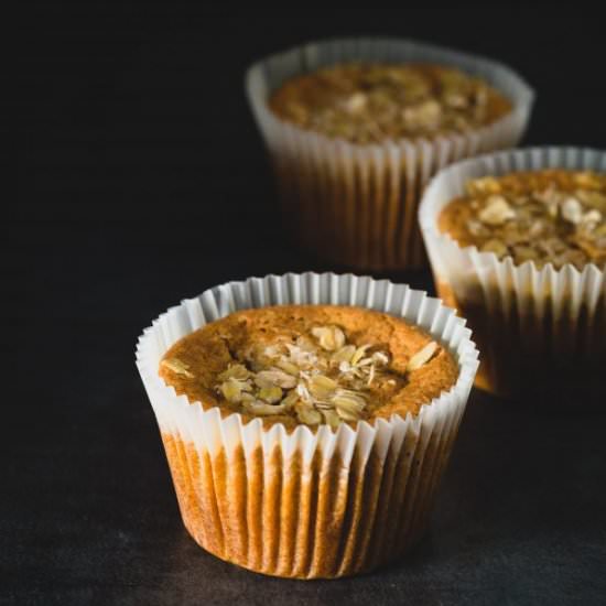 Whole Wheat Jumbo Pumpkin Muffins
