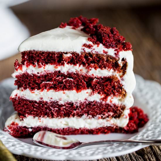 Red Velvet Cake with Cream Cheese Frosting