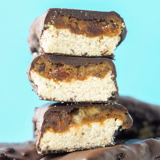 Healthy Vegan Twix Bars