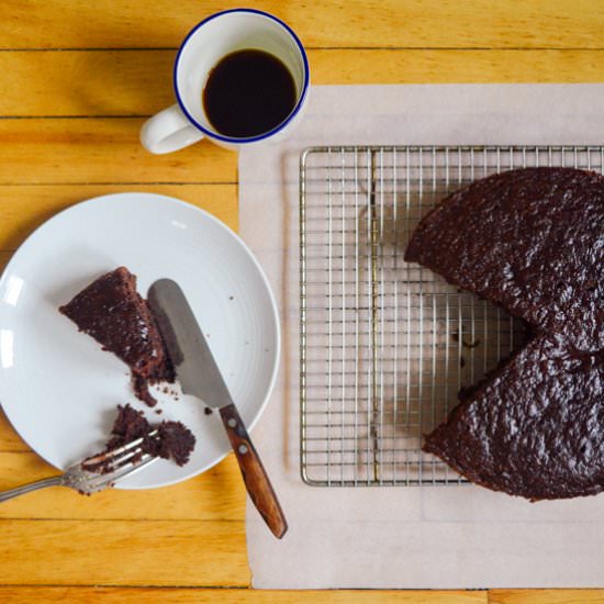 Chocolate Chili Zucchini Cake