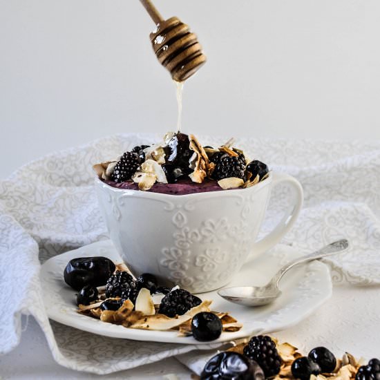 Smoothie Cup with Coconut Chips