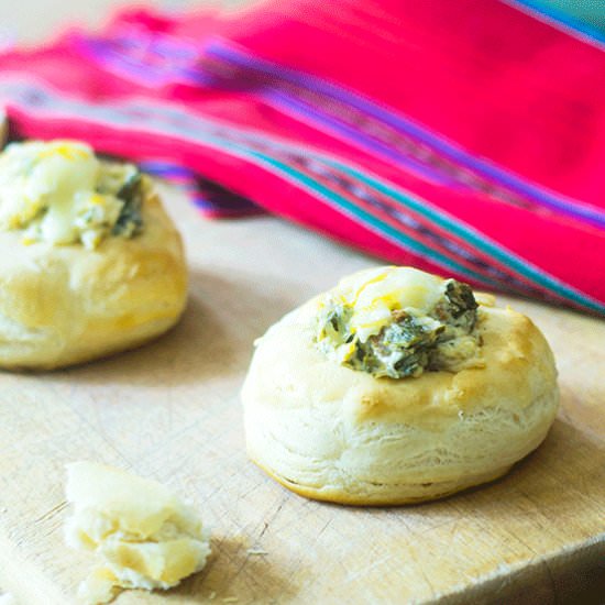 Chipotle Sausage Poblano Biscuits