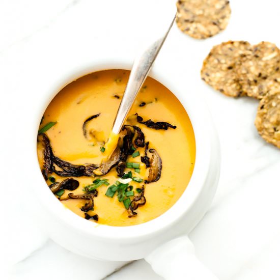 Vegan Cheesy Baked Potato Soup
