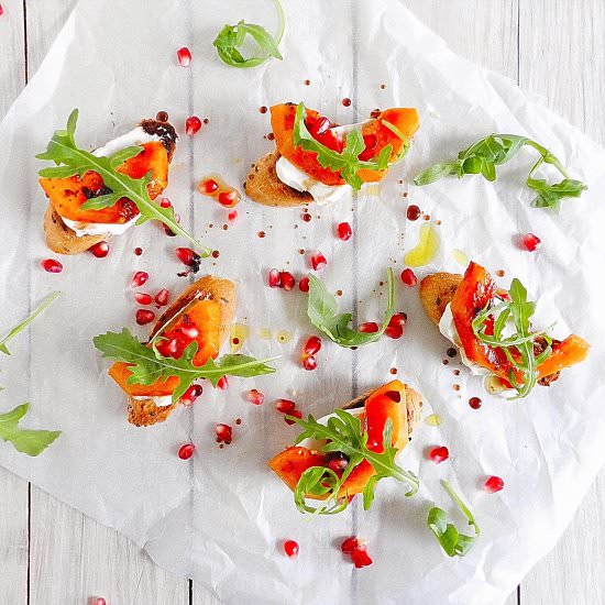 Bruschetta with Roasted Pumpkin