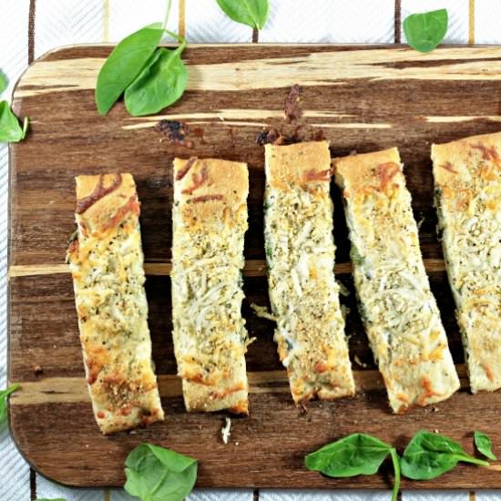 Spinach & Feta Stuffed Pizza Bread