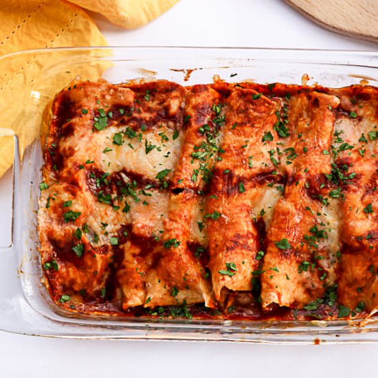 Chipotle Chicken Enchiladas