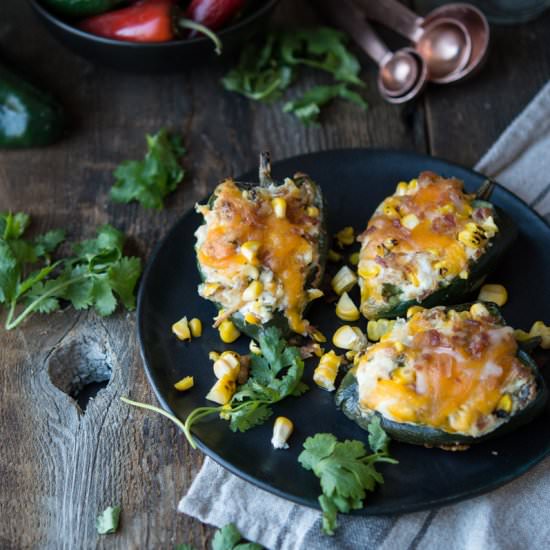 Cheesy Corn-Stuffed Peppers