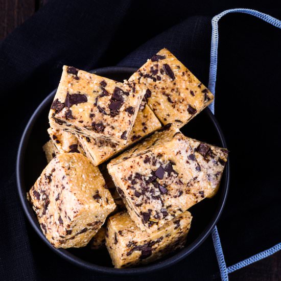 Choc Chip Cookie Dough Bars