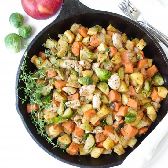 Autumn Chicken Skillet with Apples